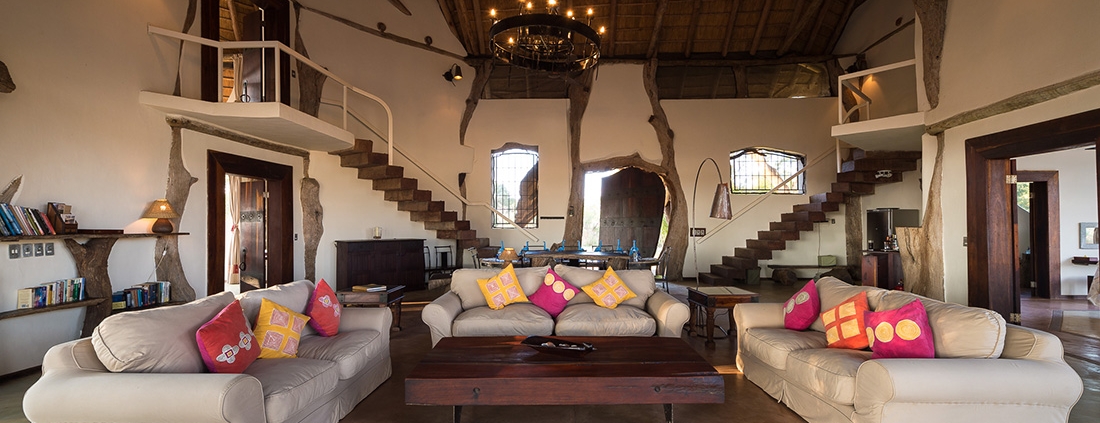 Luangwa Safari House . Sala de estar