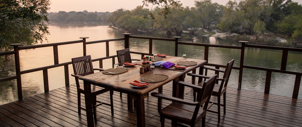 Kafue River Lodge - Desayuno sobre el río